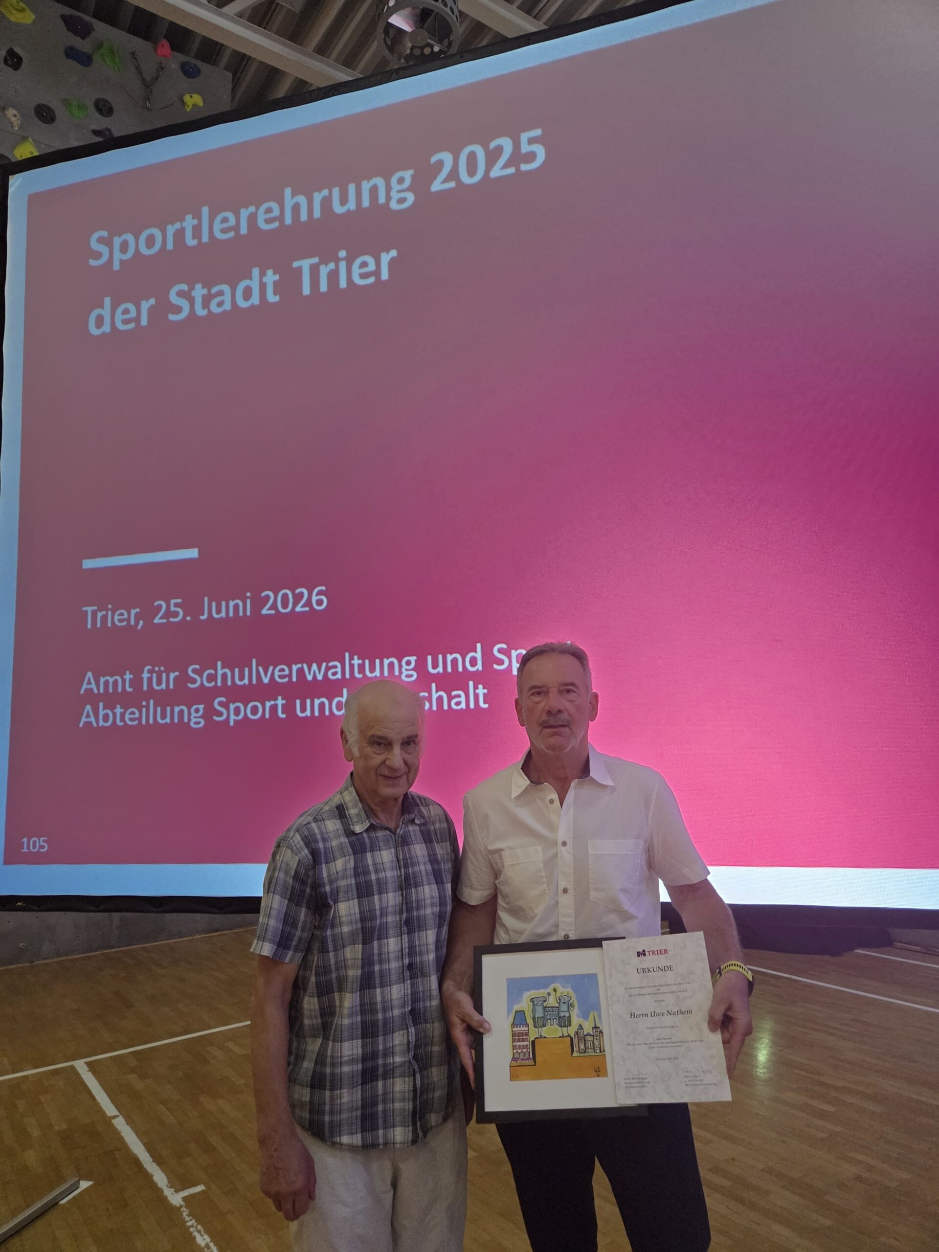 Sportlerehrung am 26 Juni 2026